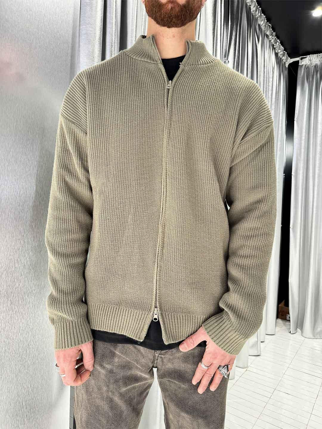 All Or Nothing maglione fango con zip FULLZIP FANGO ALL OR NOTHING 