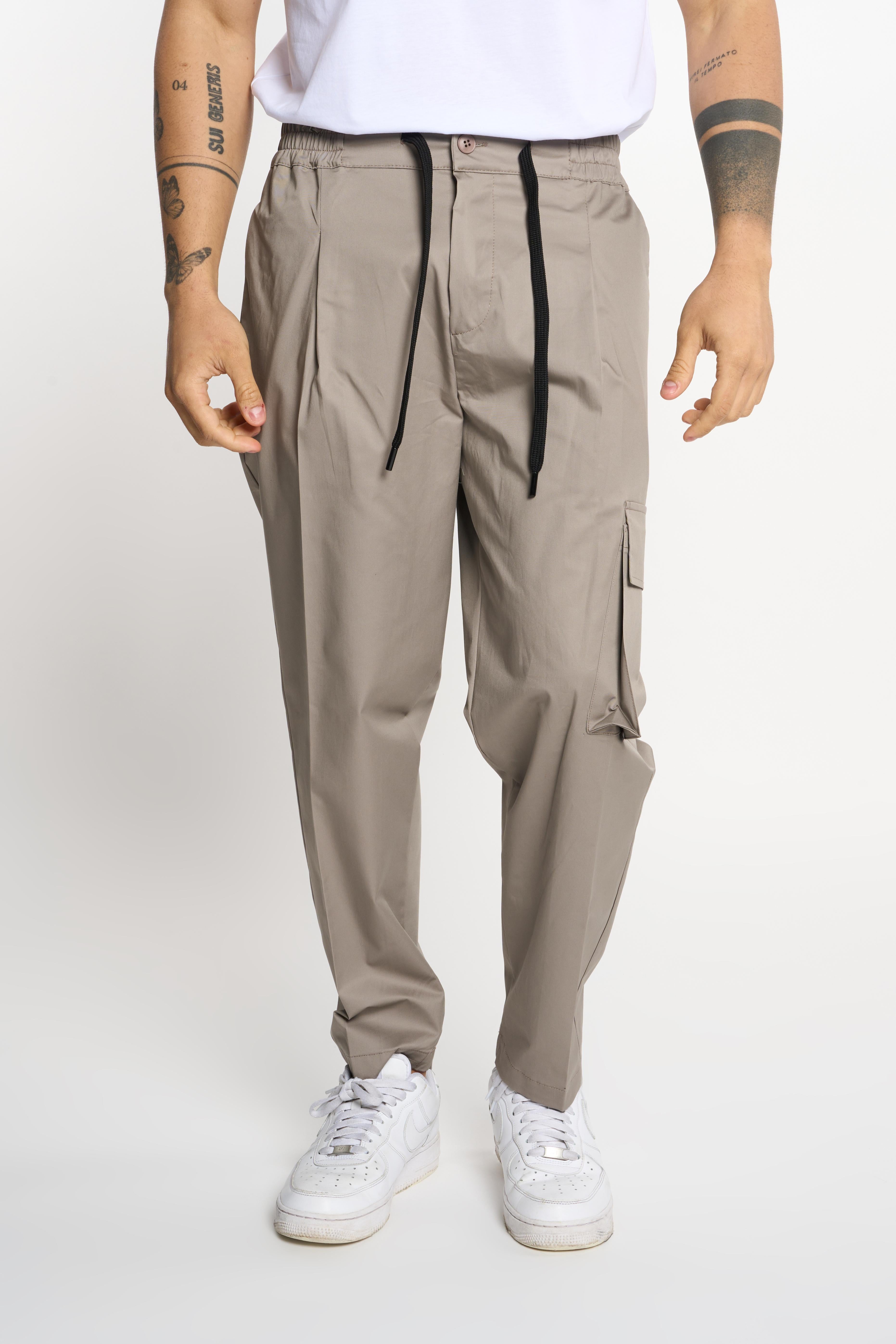 Gavroche pantaloni beige con chiave 2053 BEIGE GAVROCHE 