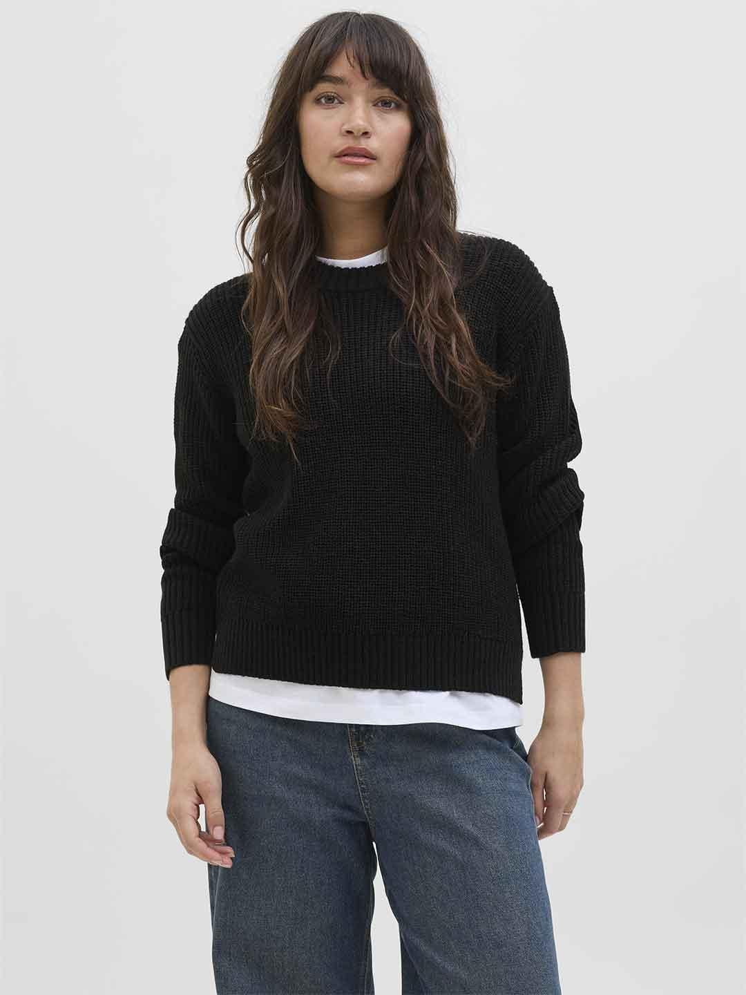 JJXX Global maglione nero 12288012 NERO JJXX 