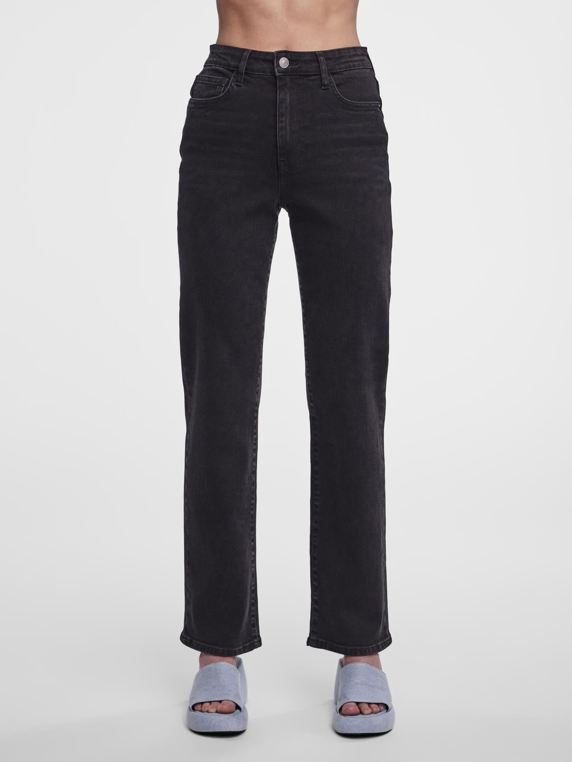 Pieces jeans nero a palazzo 17147294 NERO PIECES 