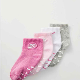 Nike calzini kids rosa set da 4 paia antiscivolo NN1270-ACG ROSA NIKE 