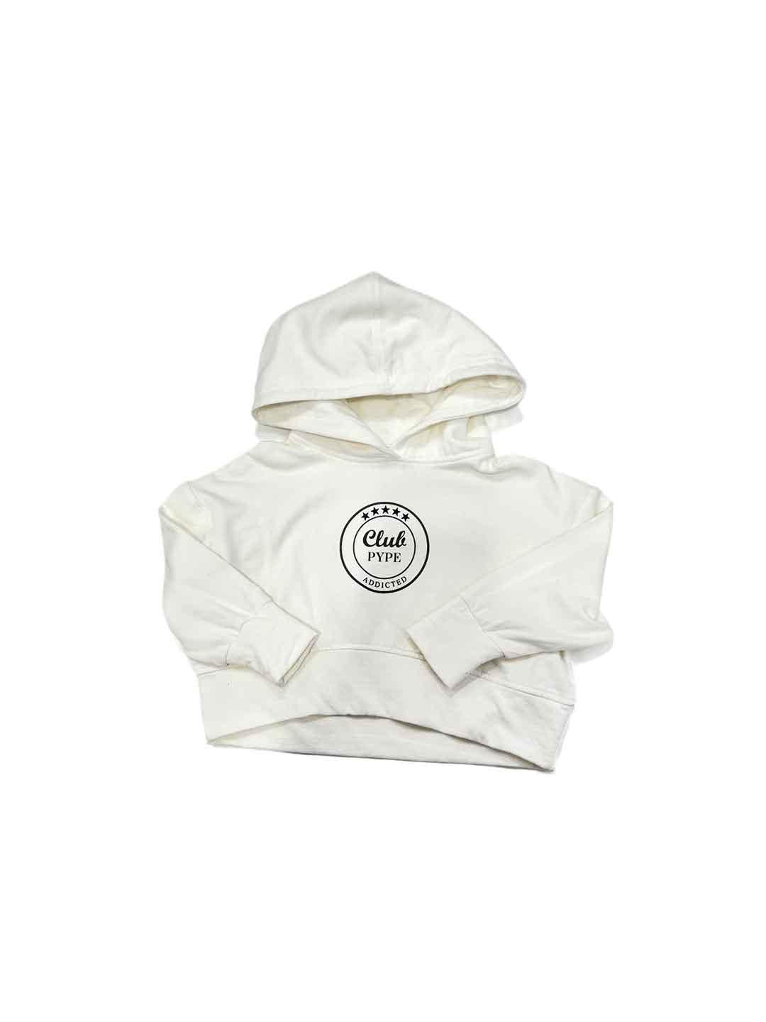 Pype felpa kids bianco crop ADB BIANCO PYPE 