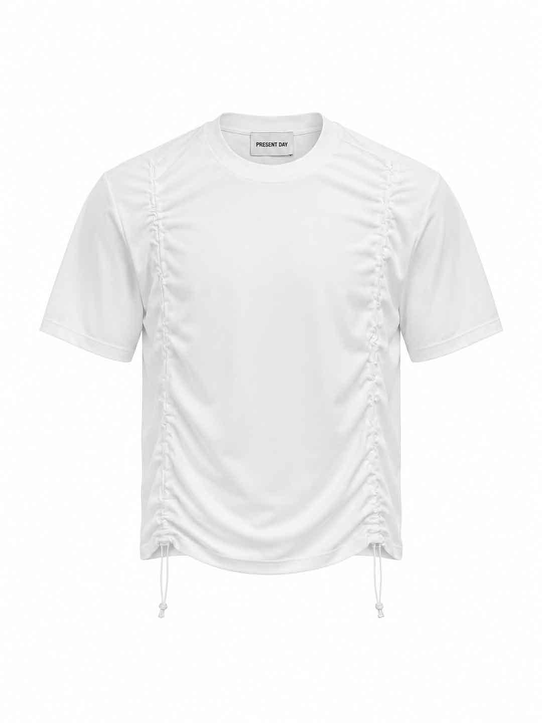 Present Day t-shirt bianco con coulisse PRS157 BIANCO PRESENT DAY 