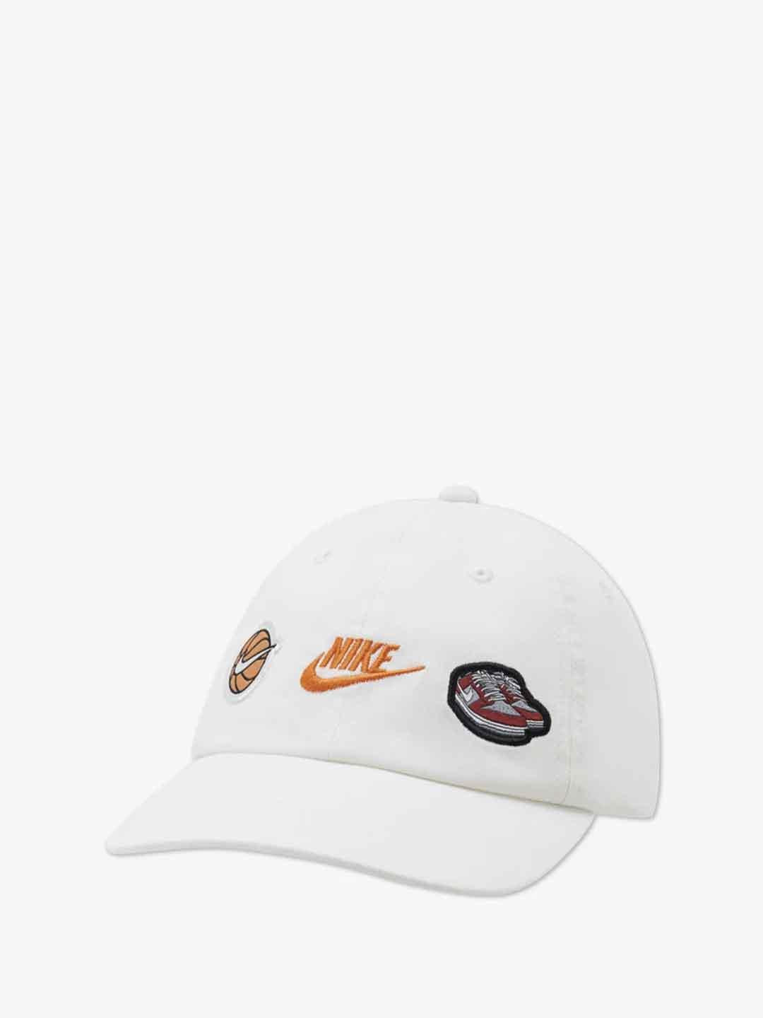 Nike cappello kids bianco con patch 8A3159 001 BIANCO NIKE 