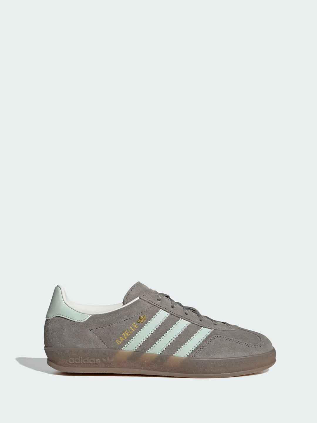 Adidas Gazelle Indoor sneakers fango e verde acqua JR2430 FANGO ADIDAS 