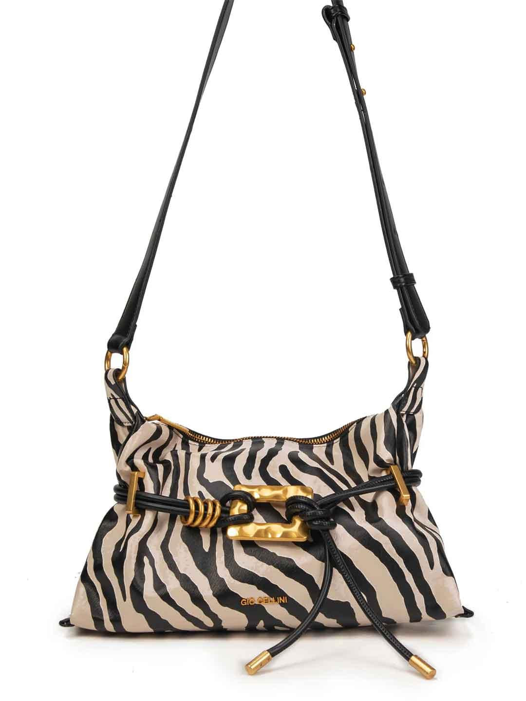 Gio Cellini borsa zebrata con tracolla MM112 ZEBRATO GIO CELLINI 