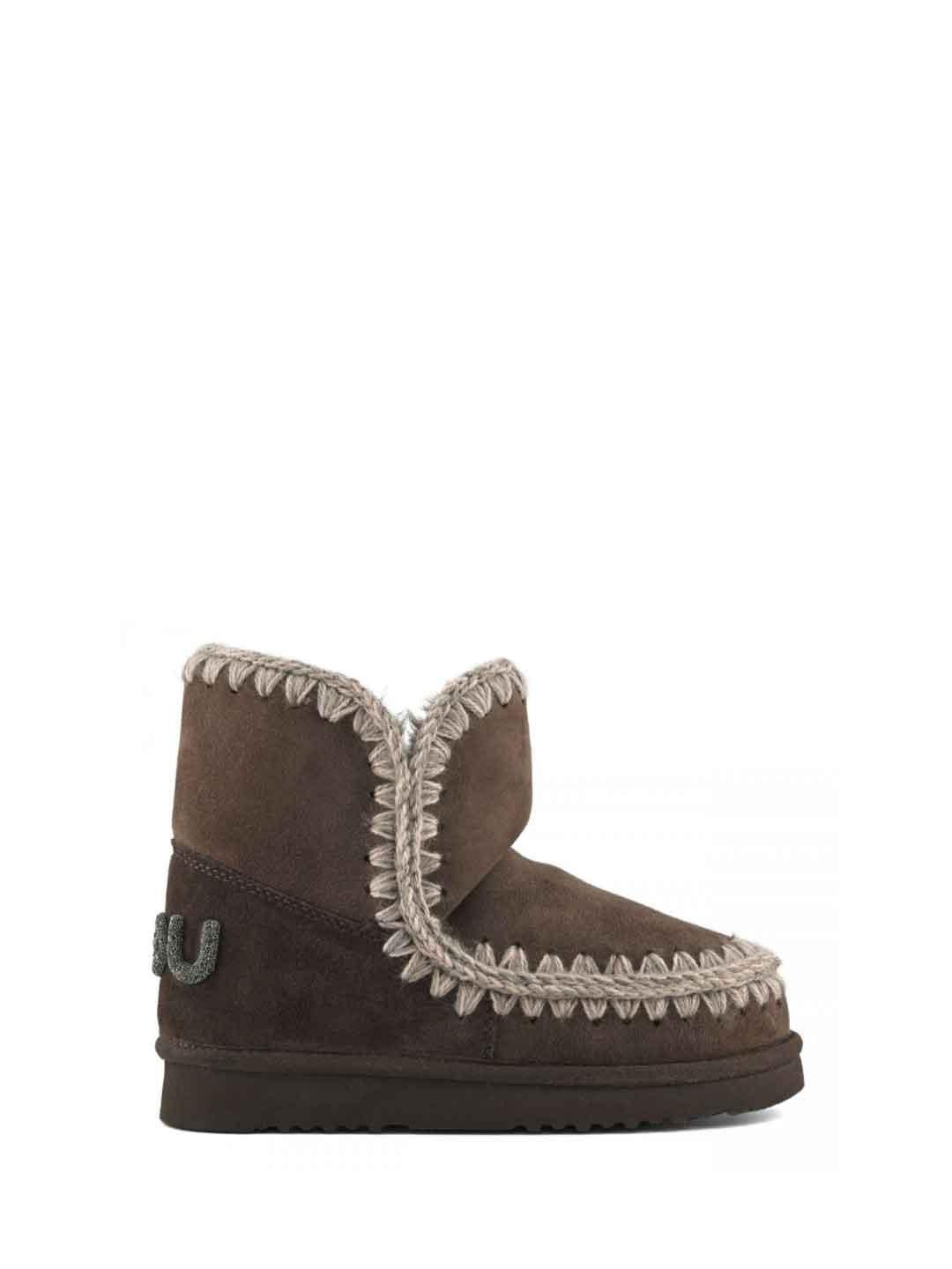 Mou Eskimo 18 stivale marrone con logo glitter FW101050A MARRONE MOU 