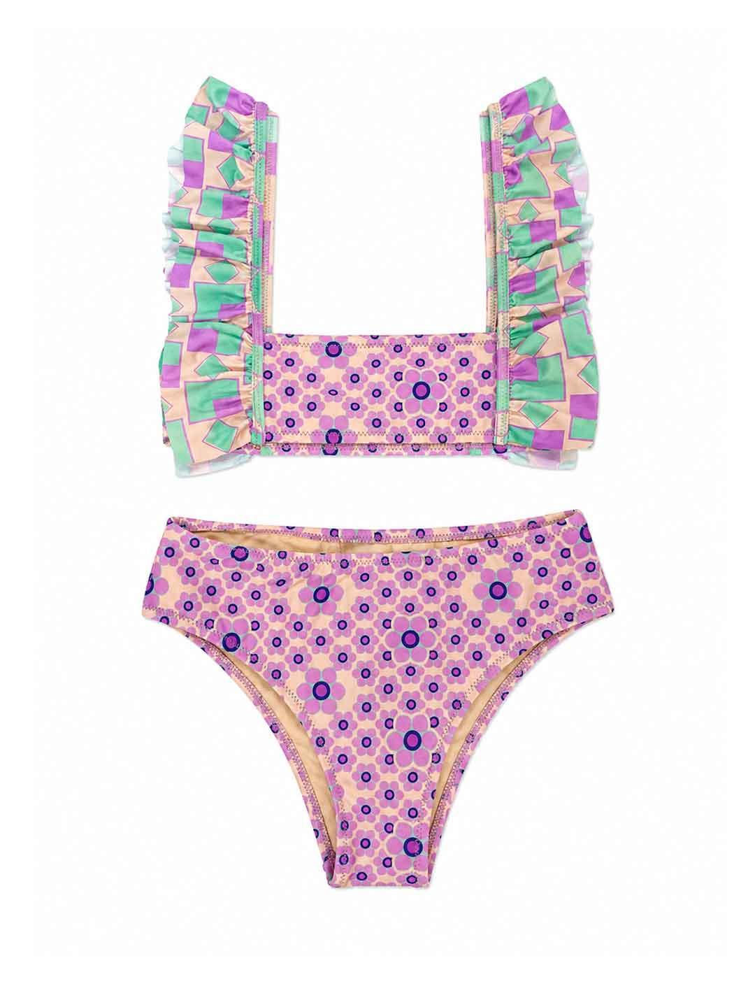 Island Coco costume kids rosa bikini a fantasia 3-14 anni ICJ03 ROSA ISLAND COCO 
