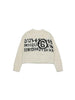 Maison Margiela maglione bianco girocollo