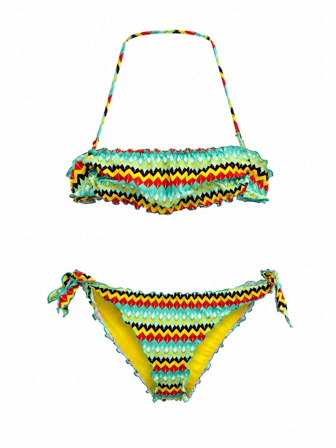 Island Coco costume kids verde a fantasia fascia 3-14 anni ICJ49 FANTASIA ISLAND COCO 