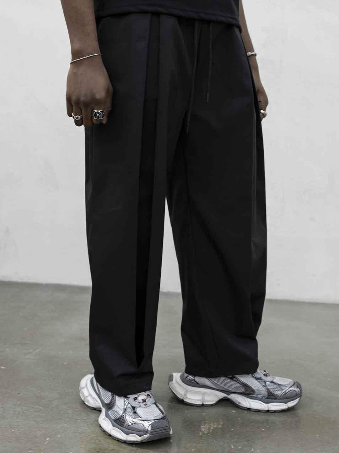 Present Day pantalone nero in nylon PRS119 NERO PRESENT DAY 