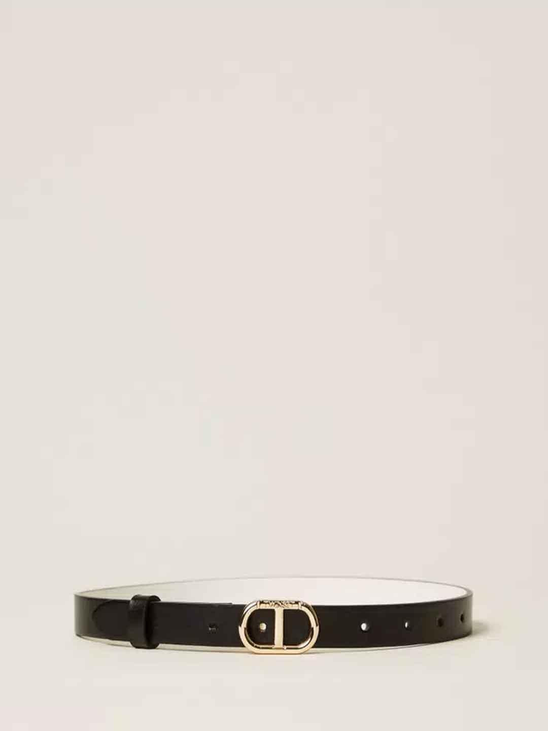 Twinset cintura kids nero reversibile 252GJ501C NERO TWINSET 