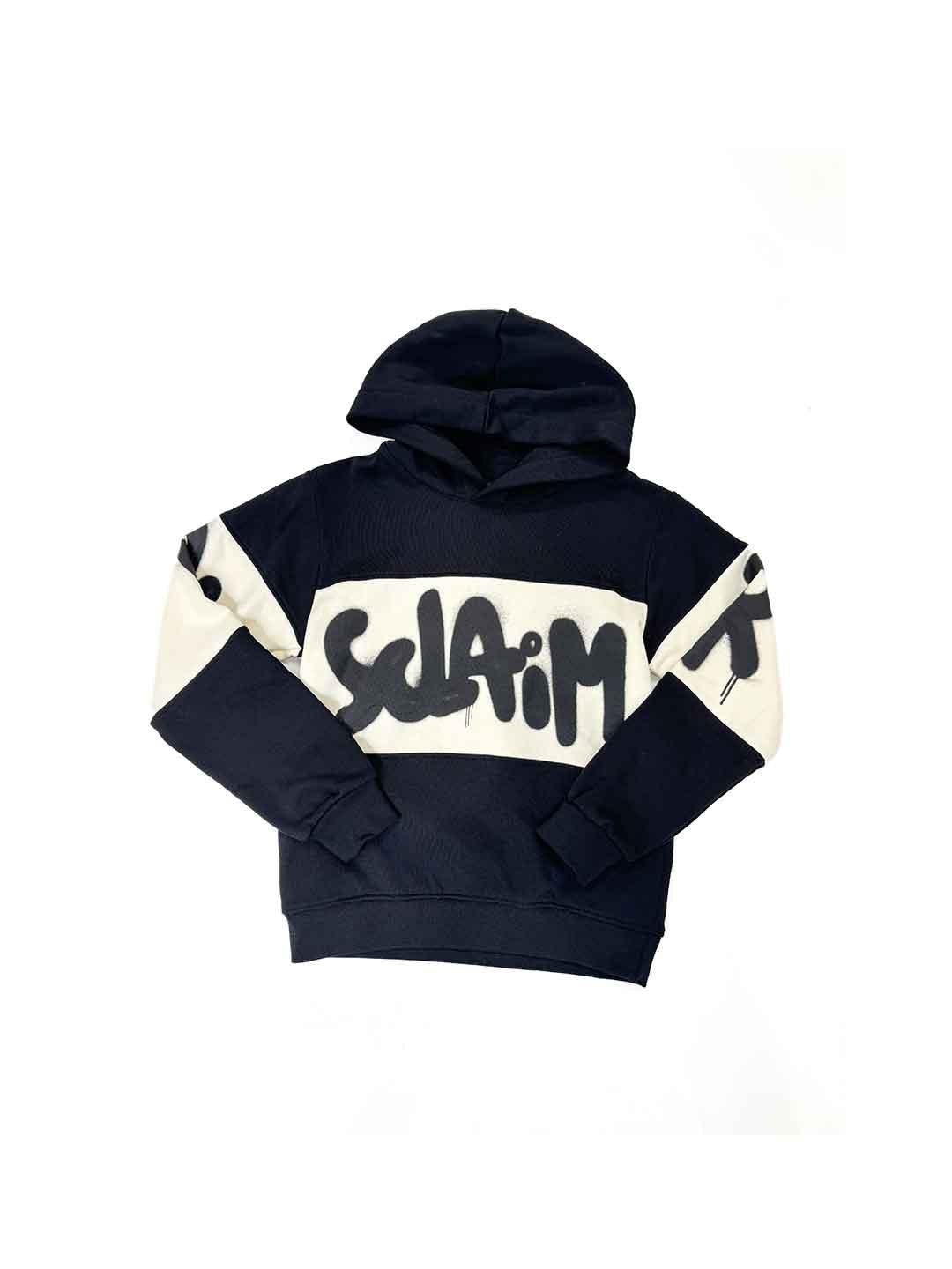 Disclaimer felpa kids nero con cappuccio 58683 NERO DISCLAIMER 