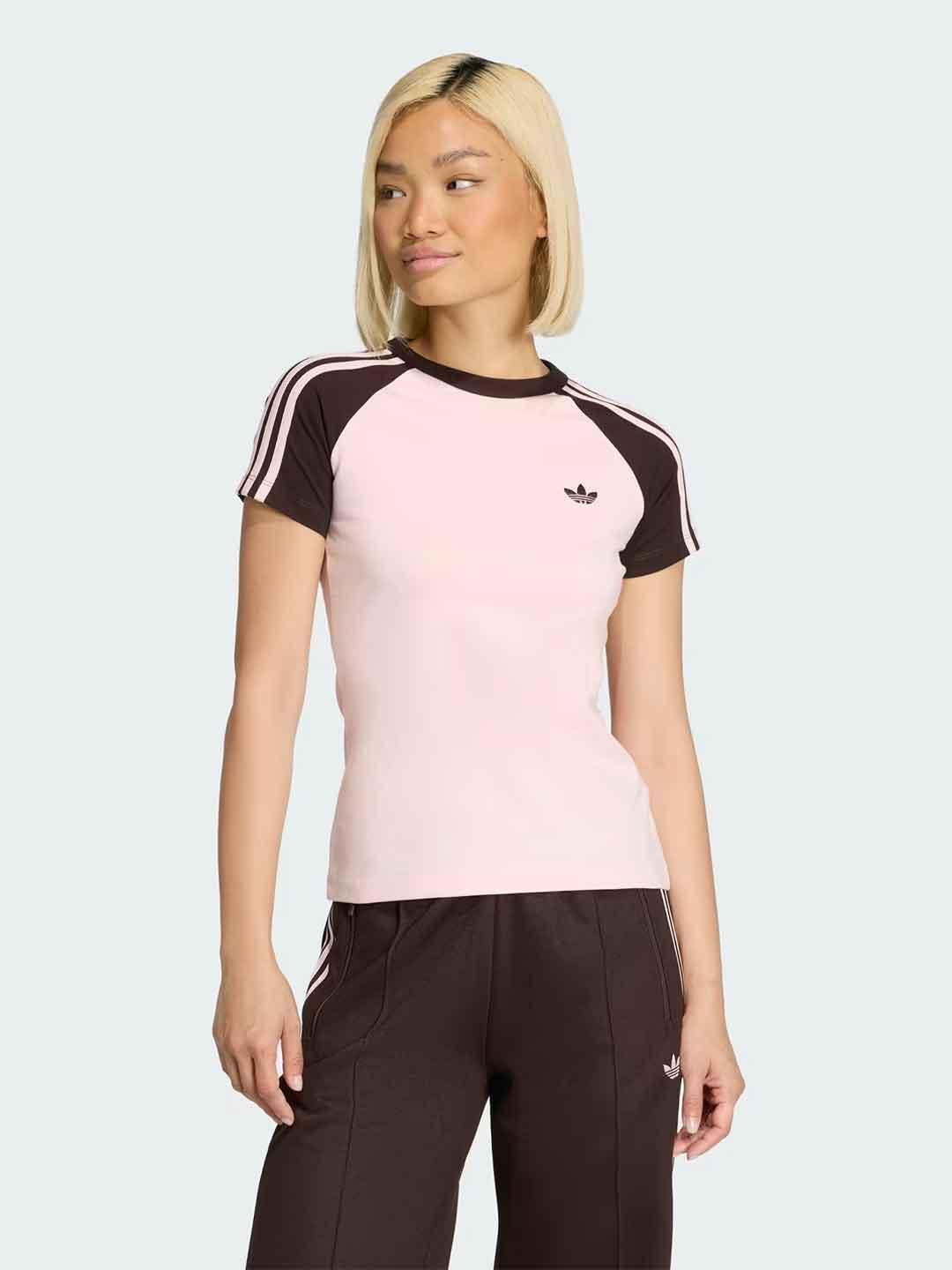 Adidas t-shirt rosa e marrone KD3800 ROSA ADIDAS 