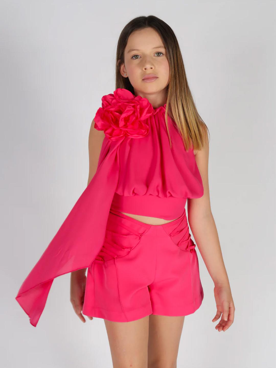 Fun & Fun camicia kids fucsia 1080 FUCSIA FUN & FUN 