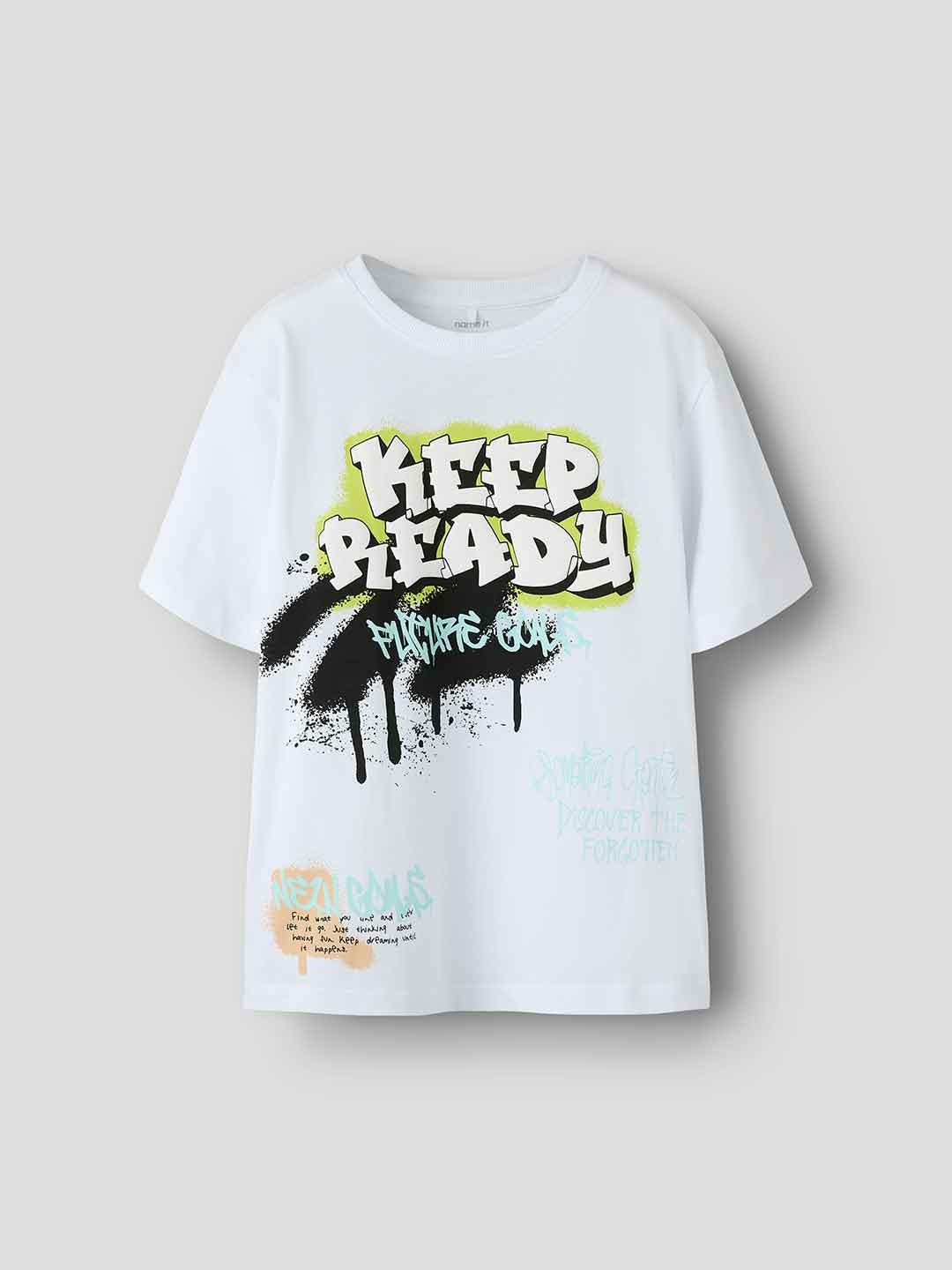 Name It t-shirt kids bianco Keep Ready 13254326 BIANCO NAME IT 