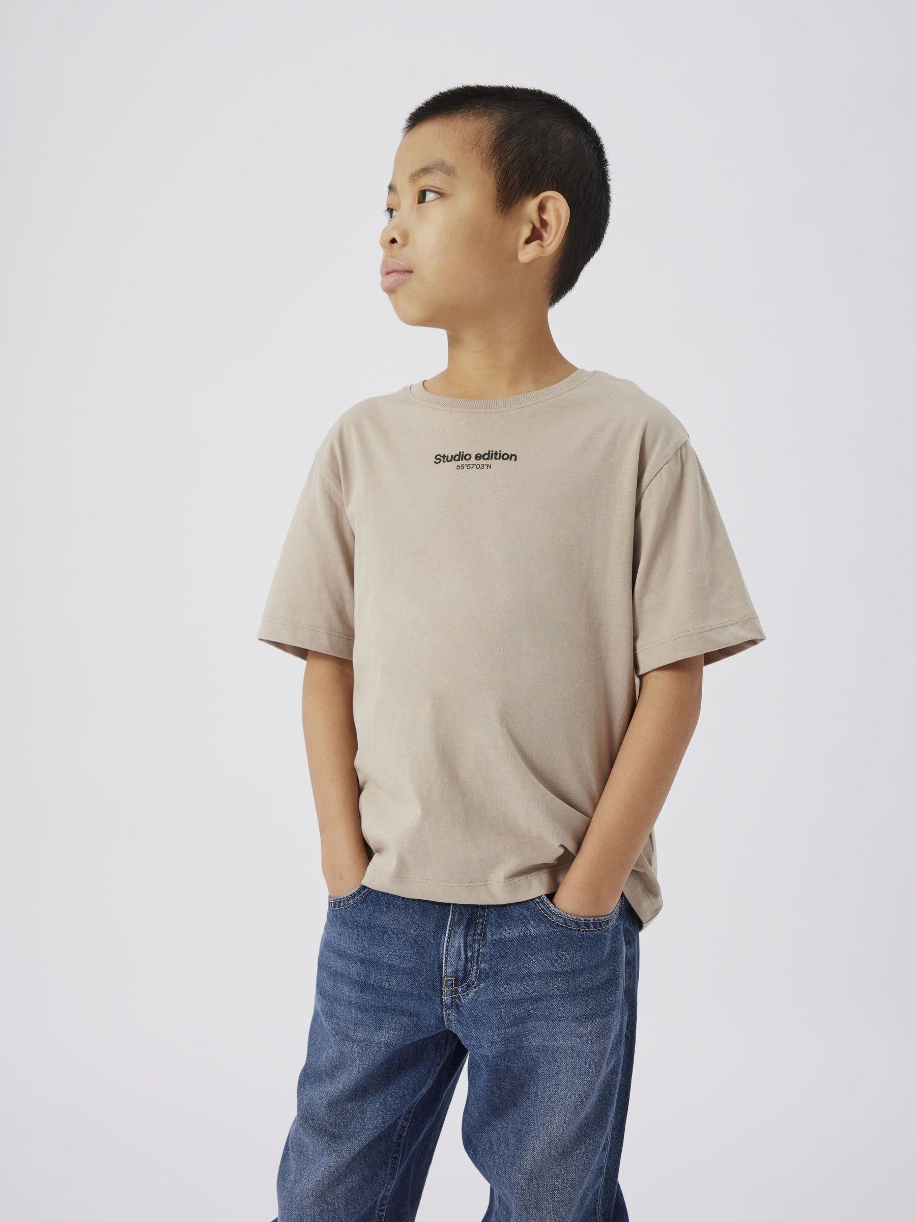 Name It t-shirt kids beige grafica studio edition 13236526 BEIGE NAME IT 