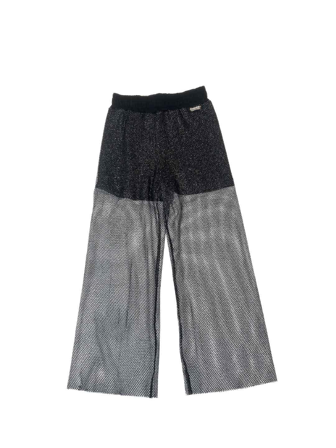 Disclaimer pantaloni kids nero a rete 58544 NERO DISCLAIMER 