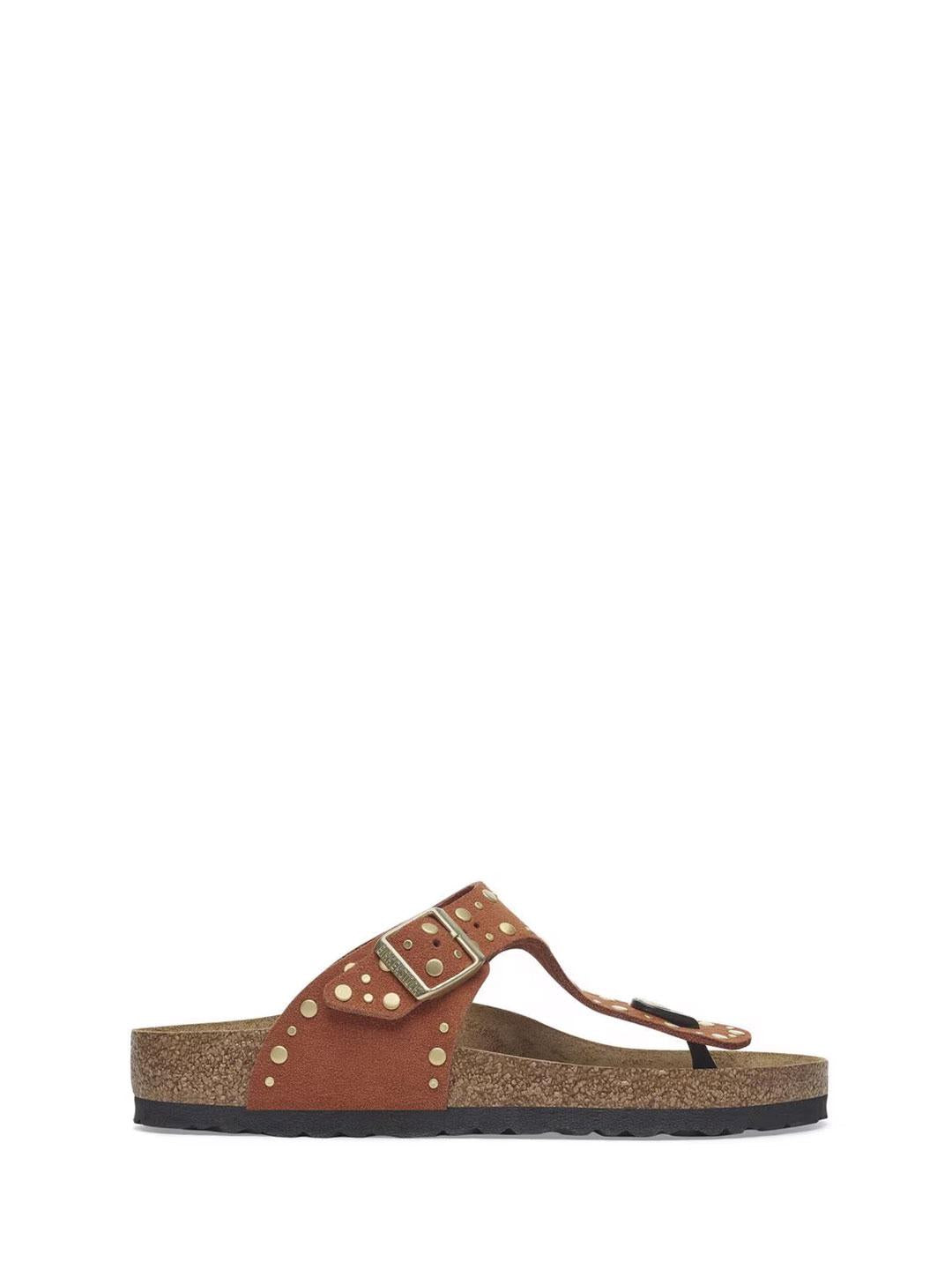 Birkenstock Gizeh Rivet infradito arancio con borchie 1029342 ARANCIO BIRKENSTOCK 