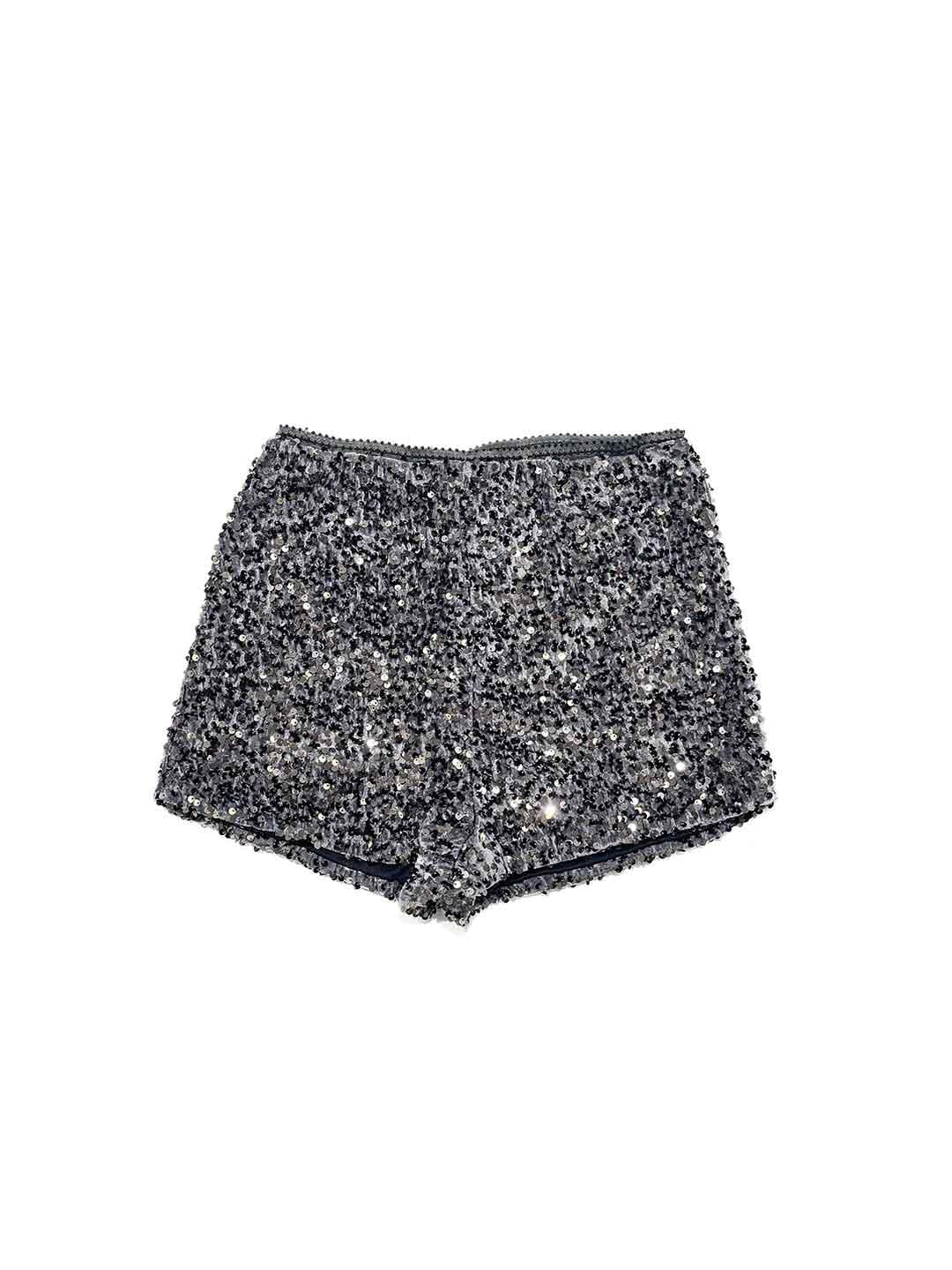 Tensione In shorts grigio con paillettes 26S1729 GRIGIO TENSIONE IN 