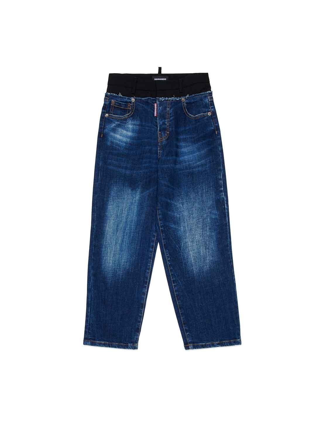 Dsquared 2 jeans kids blu con bustino DQ3036 D0AEZ BLU DSQUARED 2 