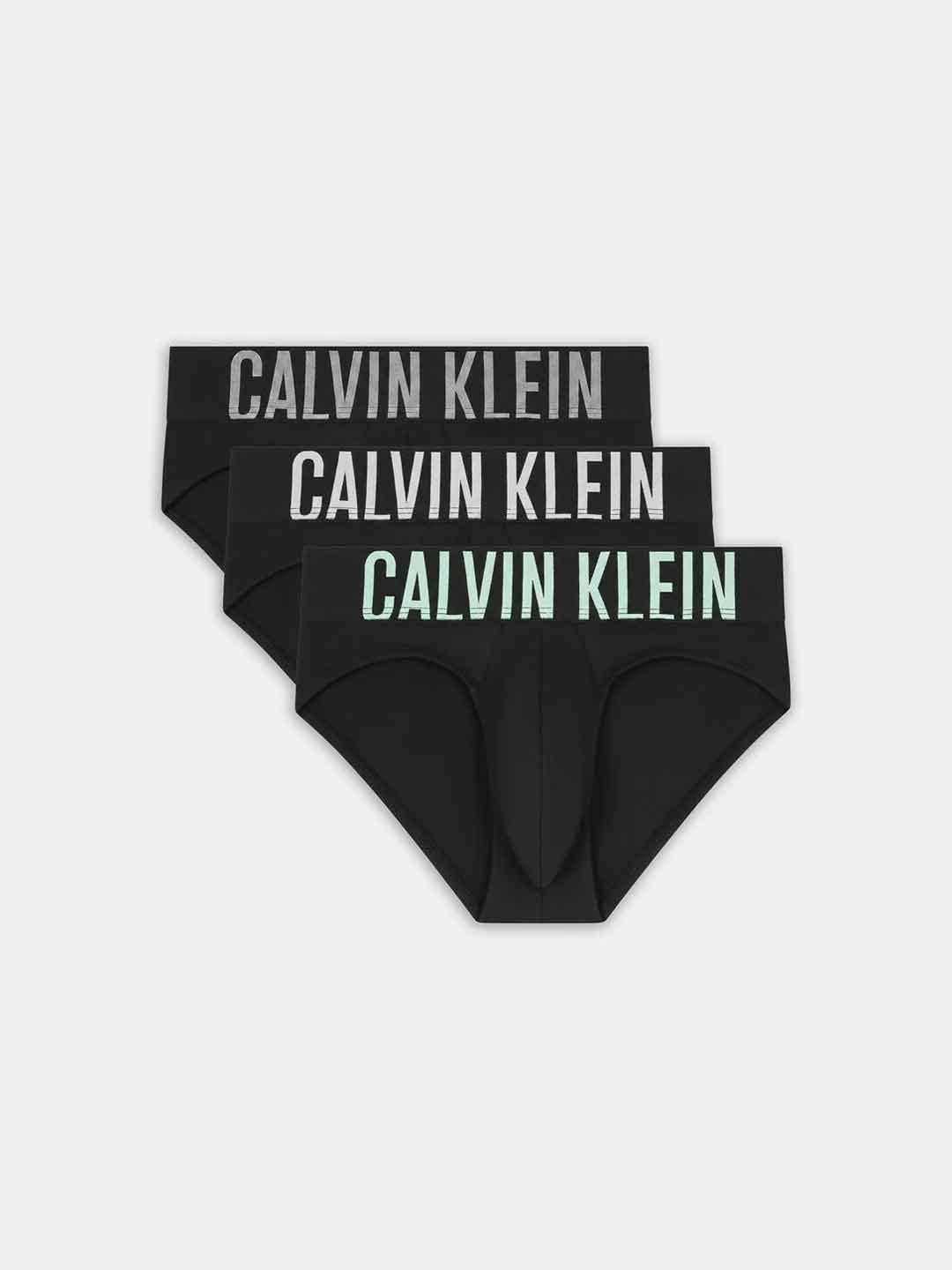 Calvin Klein slip nero set da 3 pezzi 000NB3607A 54L NERO CALVIN KLEIN 