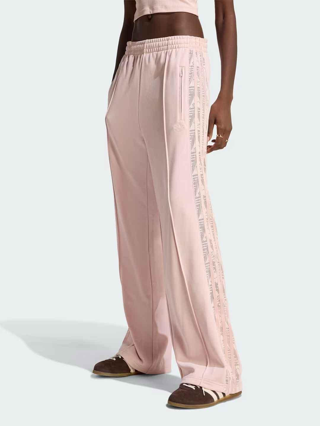 Adidas Firebird pantalone rosa con banda traforata KC6444 ROSA ADIDAS 