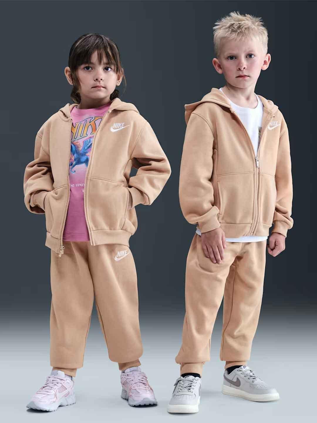 Nike coordinato kids beige con zip 86L445-X0L BEIGE NIKE 