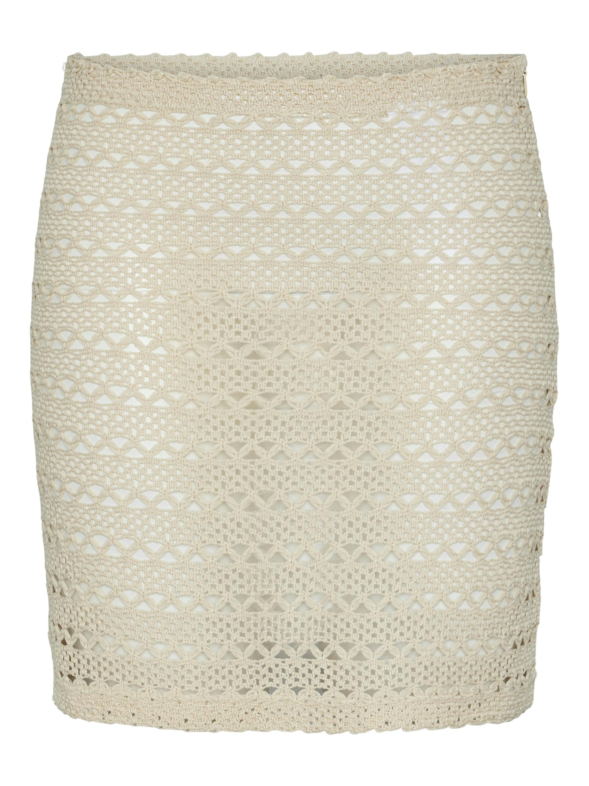 Pieces gonna beige con ricami 17148057 BEIGE PIECES 