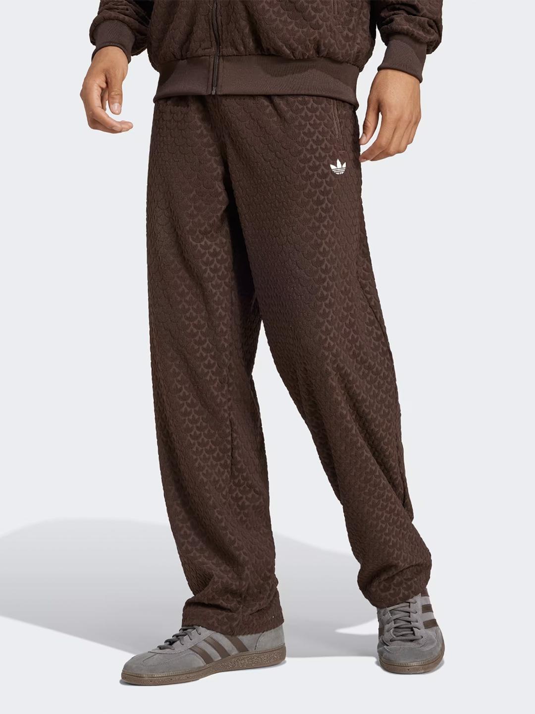 Adidas Monogram pantalone marrone JP4428 MARRONE ADIDAS 