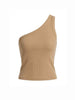 Motel canotta beige monospalla