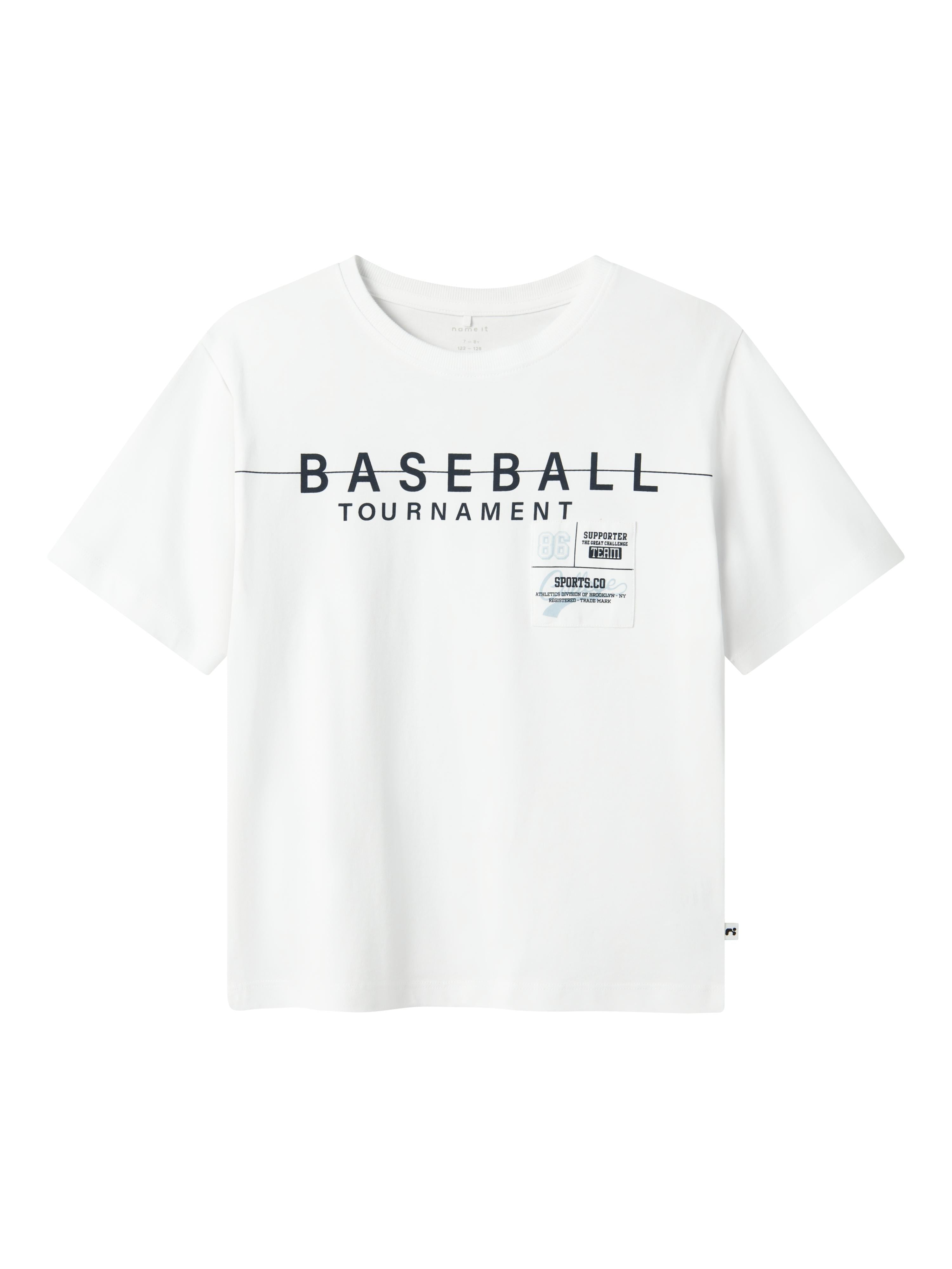 Name It t-shirt kids bianco grafica baseball 13241004 BIANCO NAME IT 
