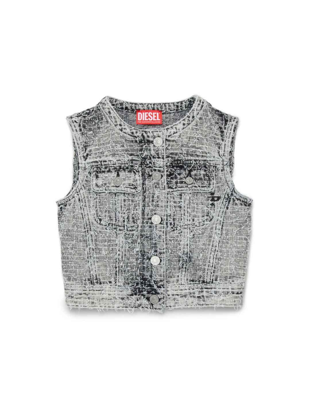 Diesel Jslimmy gilet grigio J02509 KXBR5 GRIGIO DIESEL 