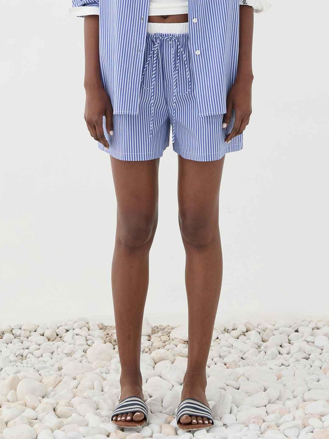 Eleh shorts blu a righe SS260035 BLU ELEH 