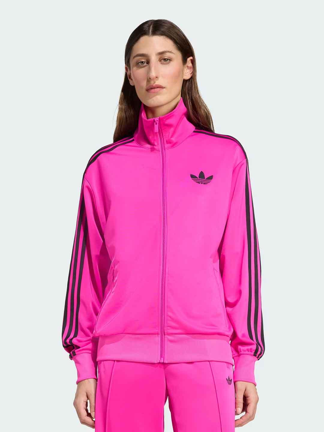 Adidas Adicolor felpa fucsia con zip JX7866 FUCSIA ADIDAS 