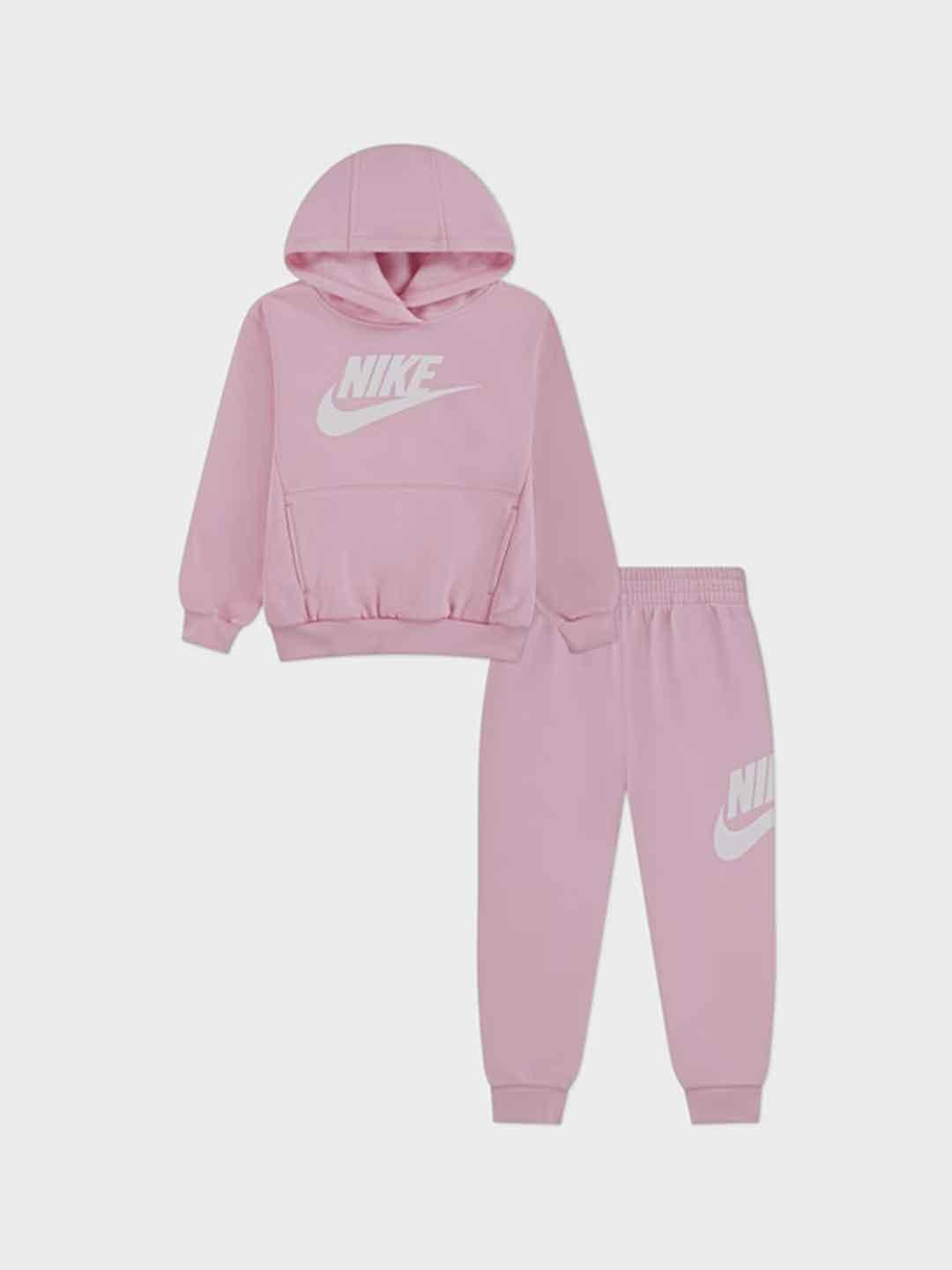 Nike coordinato kids rosa con cappuccio 36L135-A0W ROSA NIKE 