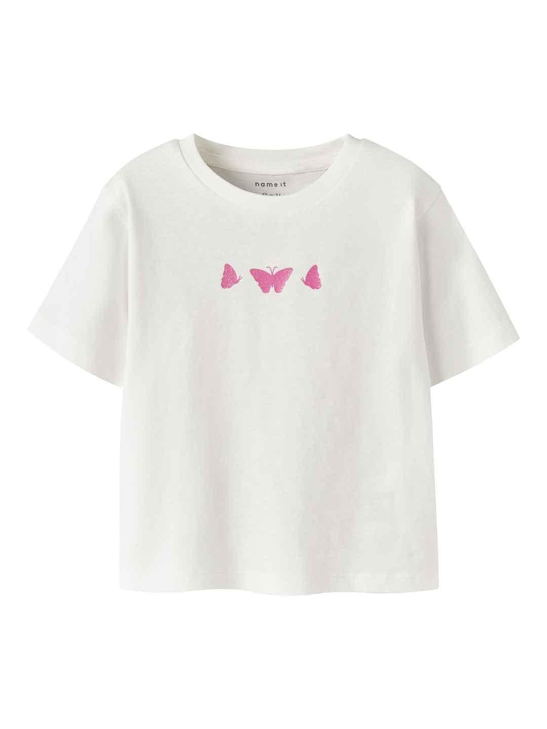 Name It t-shirt kids bianco con stampa farfalle 13254630 BIANCO NAME IT 