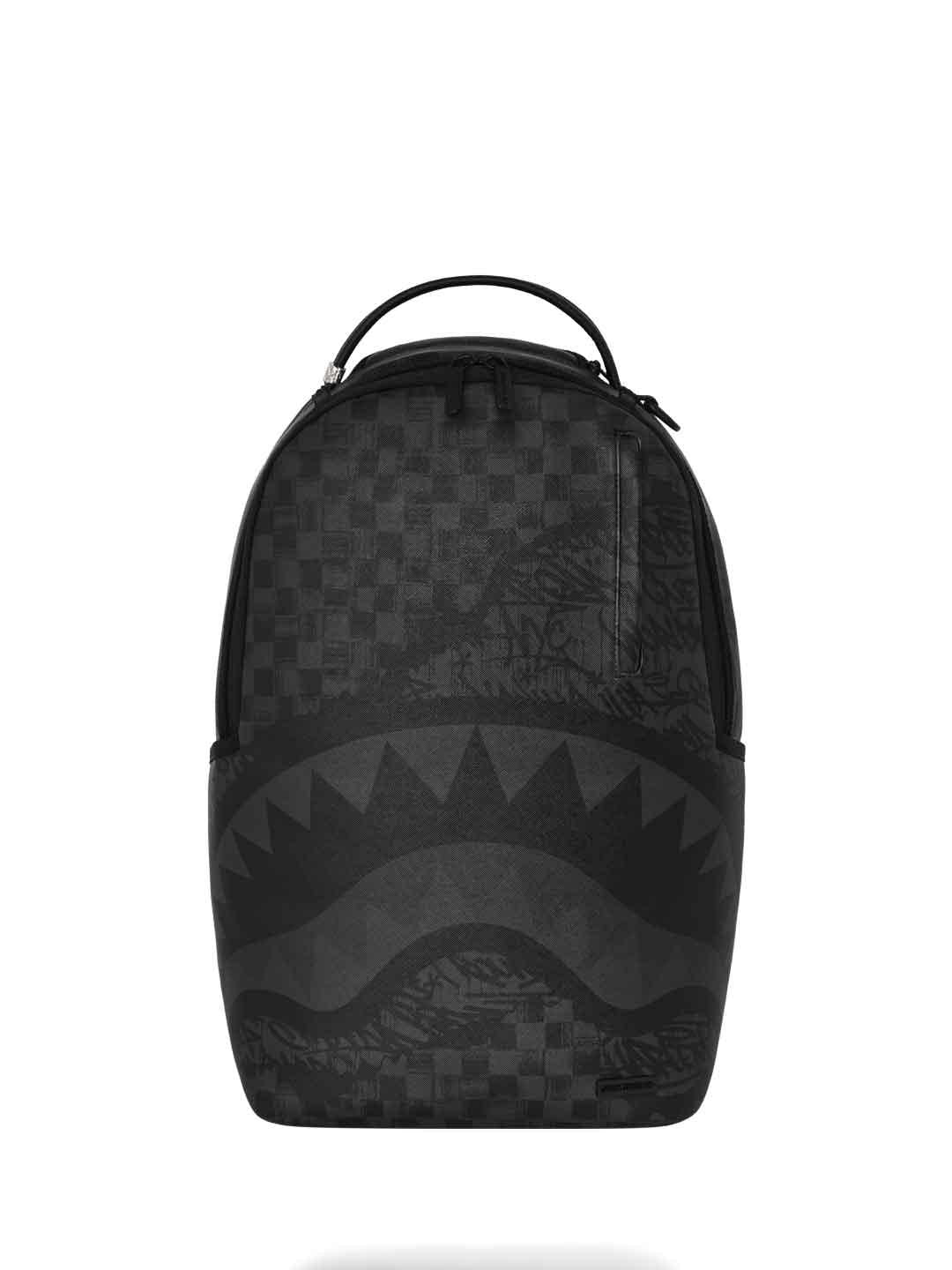 Sprayground Torn Graff Check zaino nero con graffiti 910B7055NSZ NERO SPRAYGROUND 