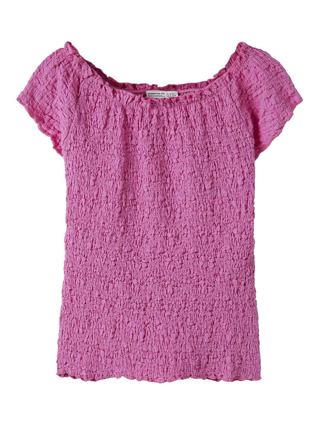Name It t-shirt kids fucsia con arriccio 13229981 FUCSIA NAME IT 