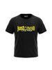 Just Cavalli coordinato kids nero con logo giallo 2-6 anni