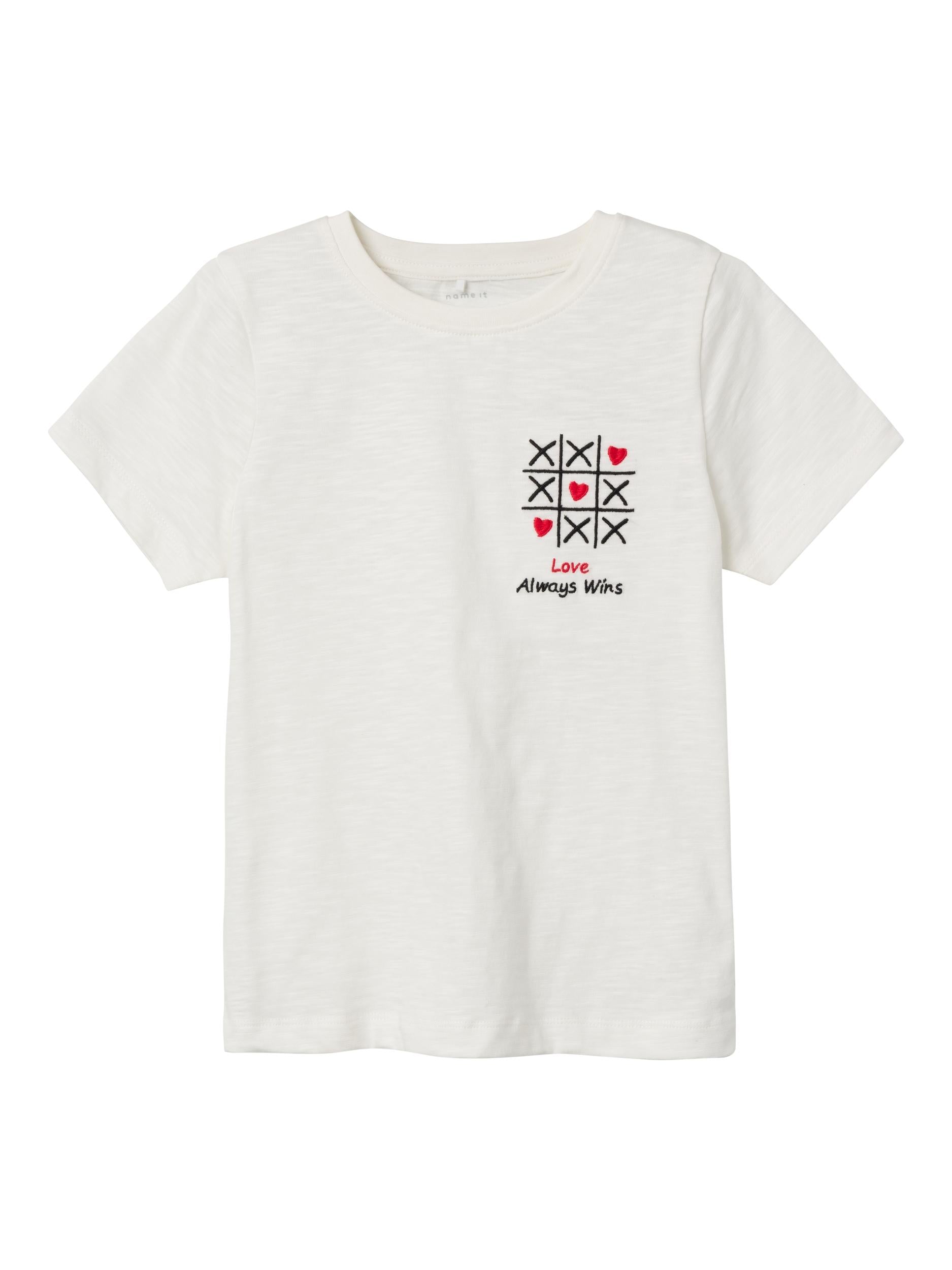 Name It t-shirt kids bianco con stampa tris 13228519 BIANCO NAME IT 