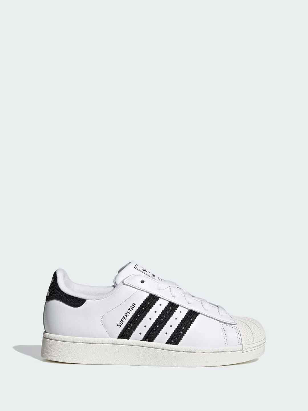 Adidas Super Star II sneakers bianco con strass HQ2285 BIANCO ADIDAS 