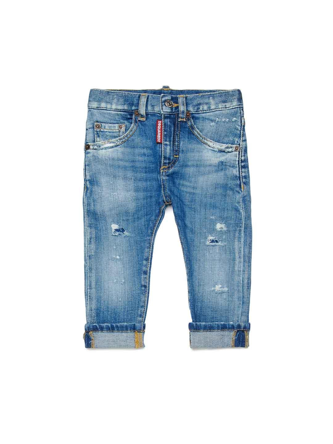 Dsquared 2 jeans kids effetto usurato DQ01TC D0AFN JEANS DSQUARED 2 