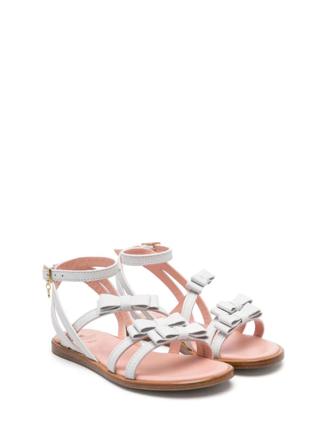 Elisabetta Franchi sandali kids bianco con fiocco F4A2-E0052-1733100 BIANCO ELISABETTA FRANCHI 