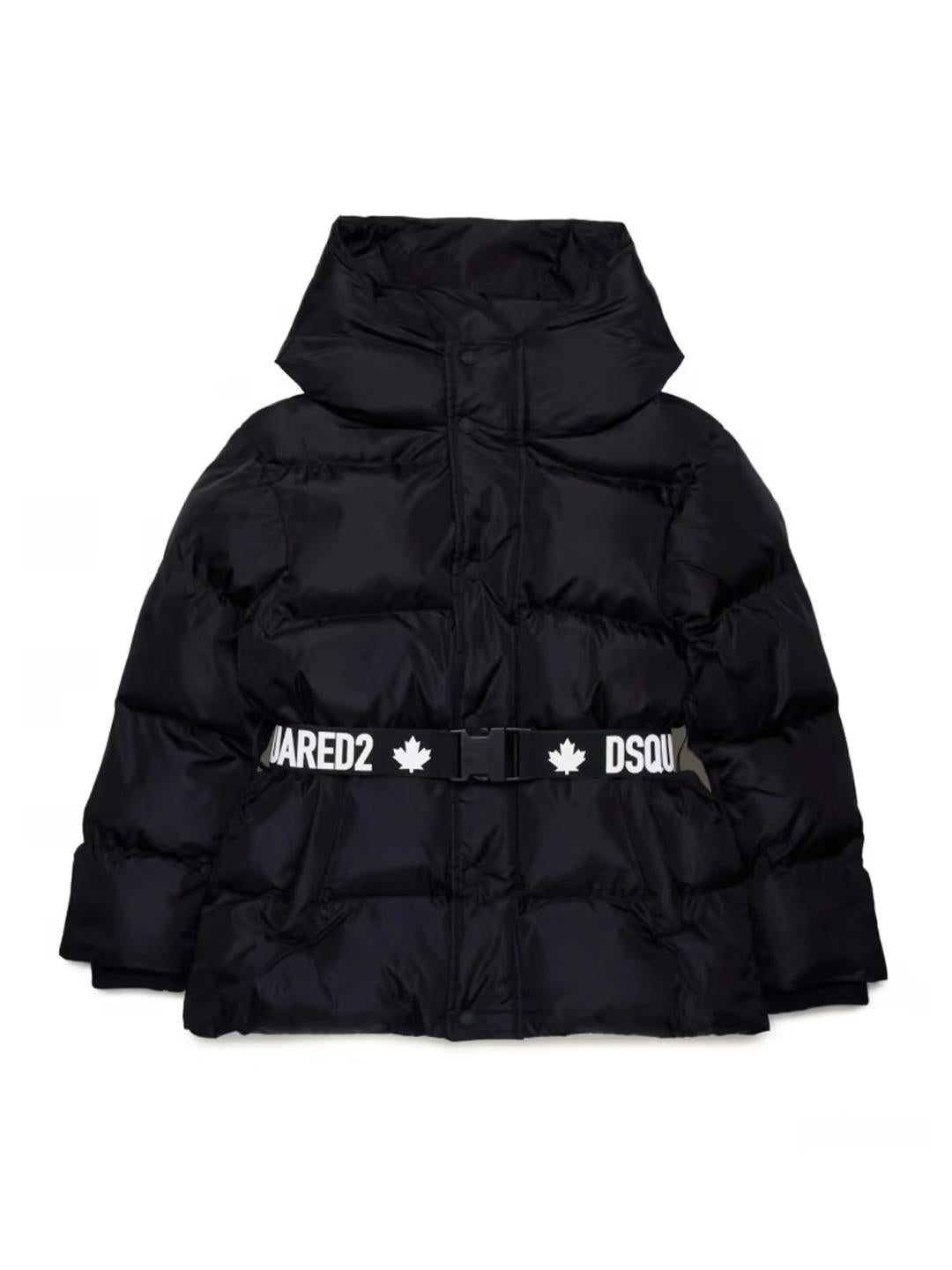 Dsquared 2 piumino kids nero con grafica DQ2439 D00BN NERO DSQUARED 2 