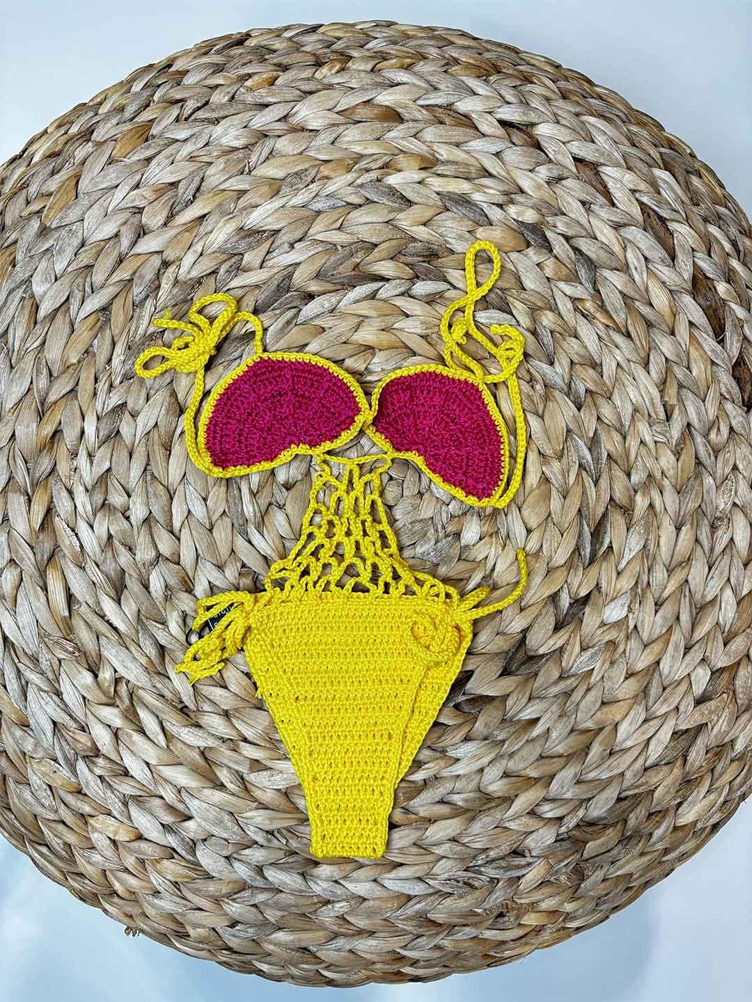 Island Coco costume kids giallo trikini ICJ924 GIALLO ISLAND COCO 