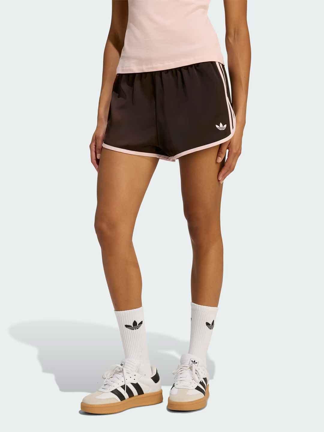Adidas shorts marrone in crochet KC9006 MARRONE ADIDAS 