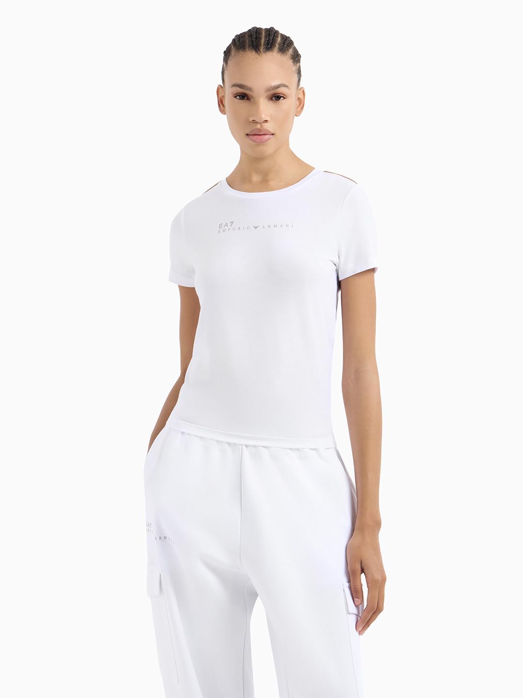 Emporio Armani t-shirt bianco con logo 274 BIANCO EMPORIO ARMANI 