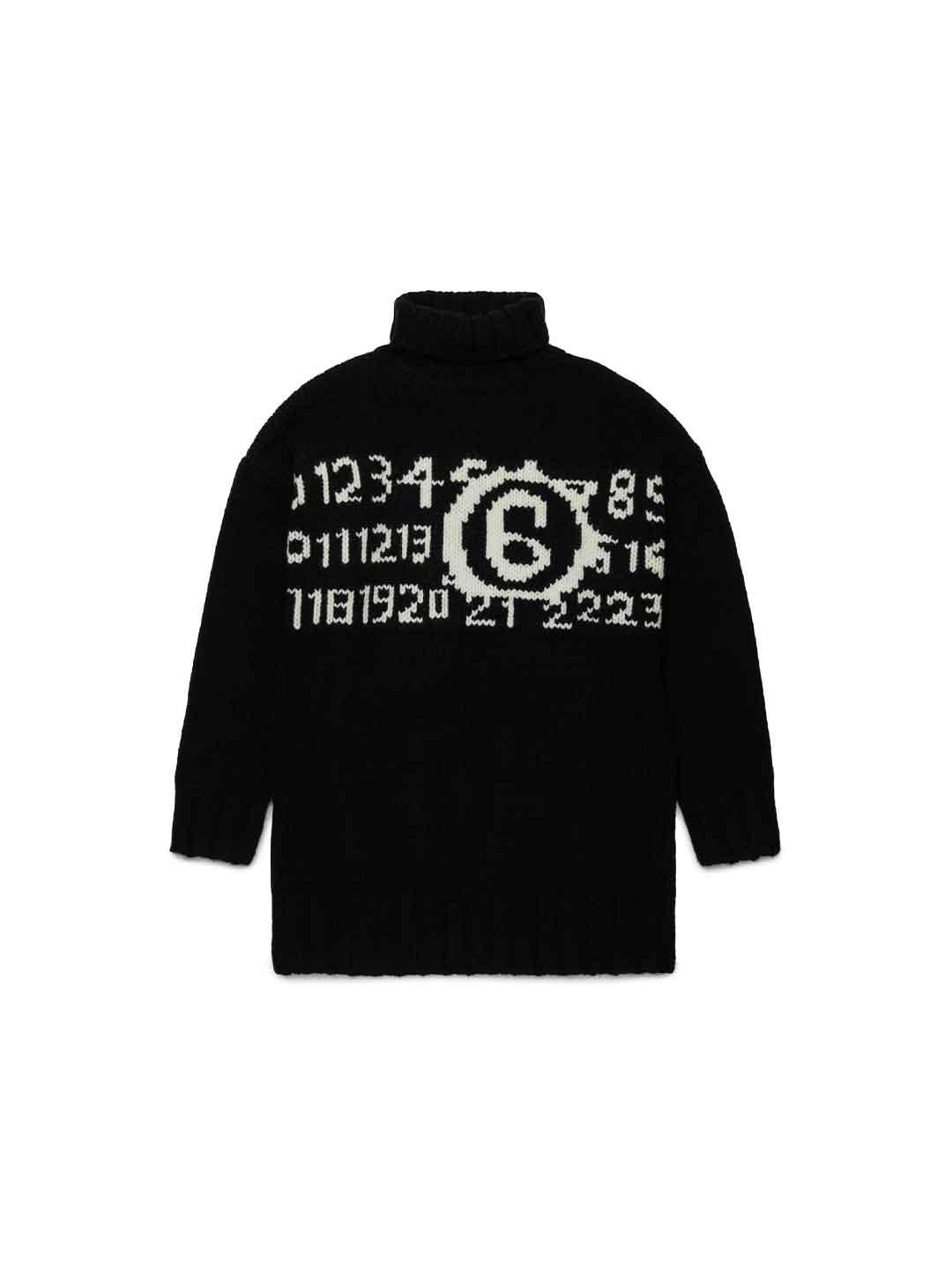 Maison Margiela maglione nero collo alto M60848 MM06M NERO MAISON MARGIELA 