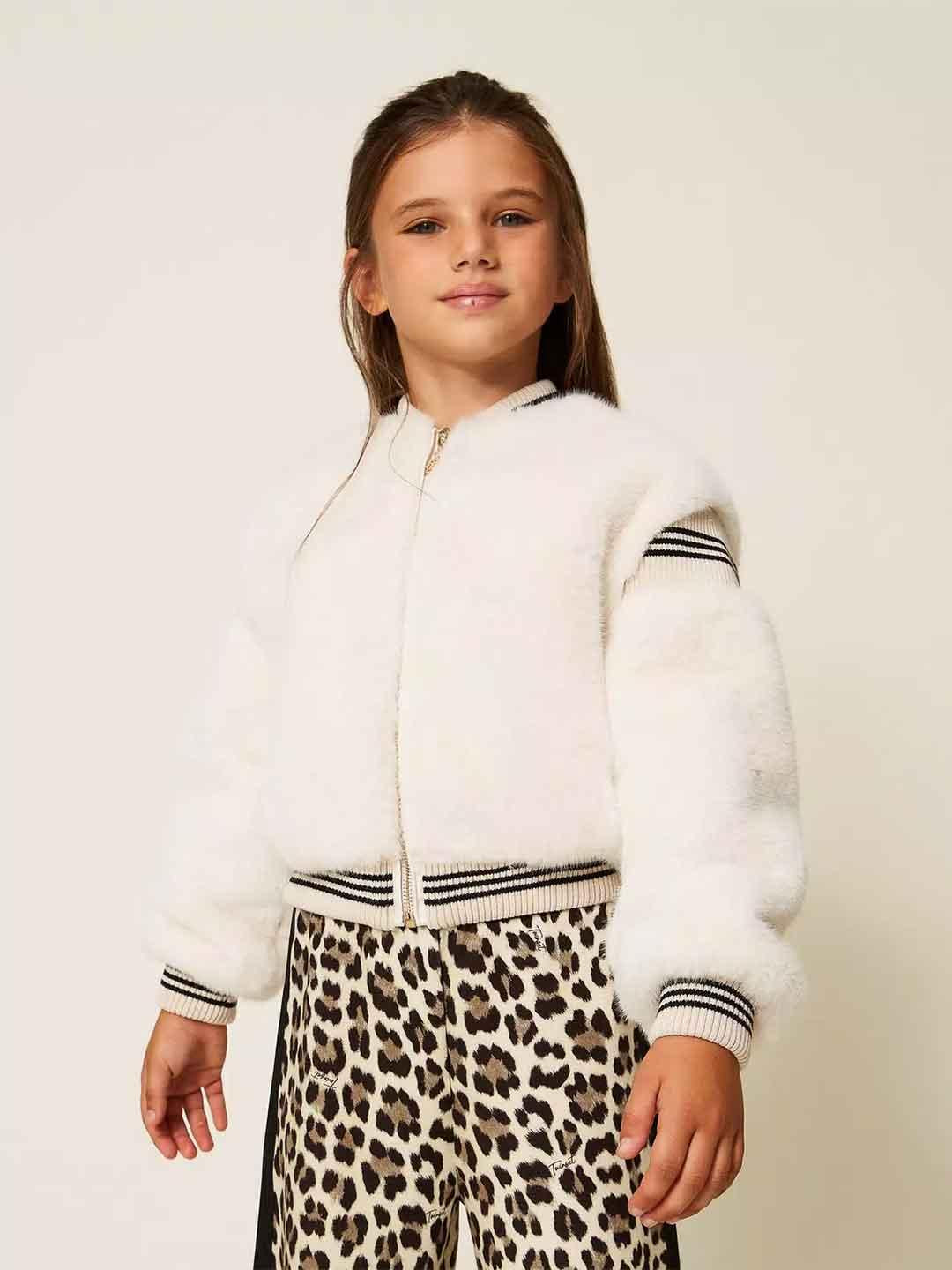 Twinset pelliccia kids bianco<BR/> 252GJ2170 BIANCO TWINSET 